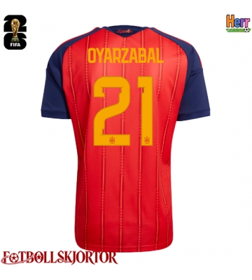 Spanien Mikel Oyarzabal #21 Hemmatröja VM 2026 Kortärmad